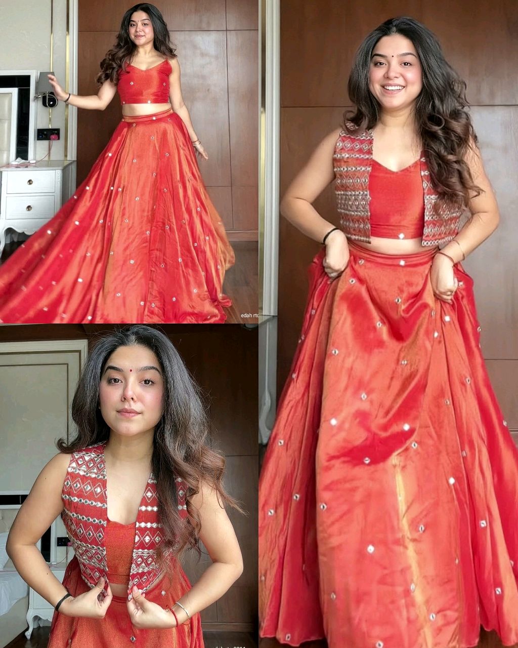 Wear in 2ways ❤️ Gown + Removable coat Premium Designer Wear 🌟