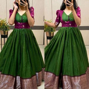 Trendy Super hit long gown with koti