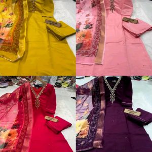100 % handwork silk kurta sets with dupatta