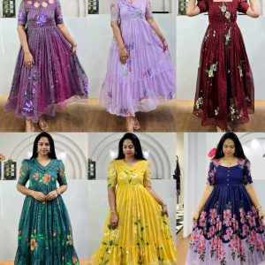 Blooming with beauty in this elegant floral print dress