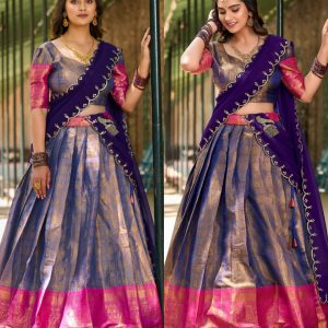 Luxury of Kanjivaram silk Lehenga