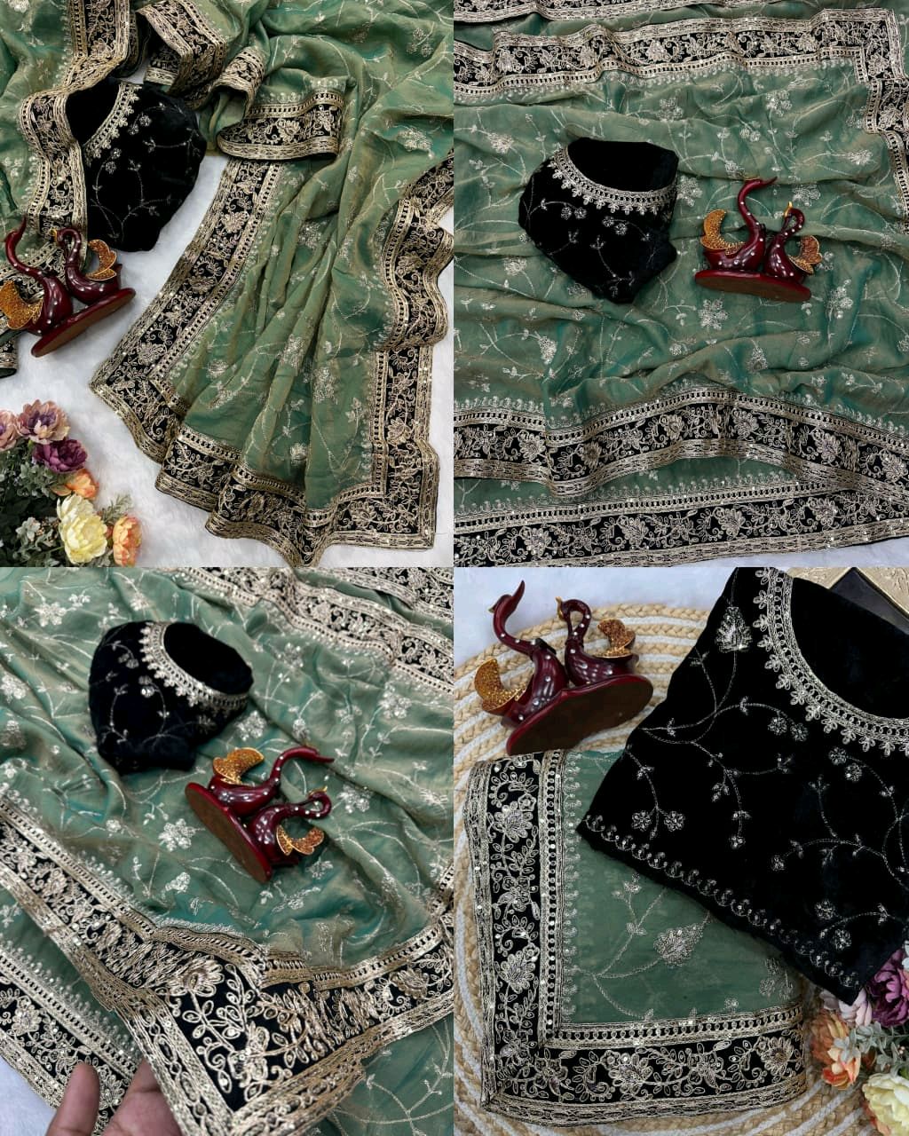 Be a festive ceremony or a family get-together, these stunning sequence saree are some great picks to amp up your personal style