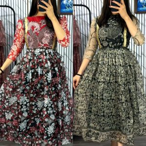 Blooming with beauty in this elegant floral print dress