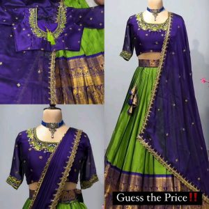 Ready to Wear Premium Quality Pure Kanjivaram silk full stiched Lehenga