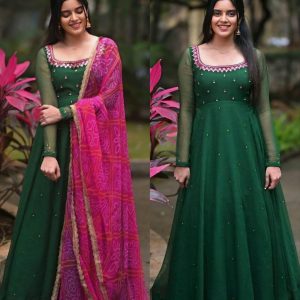 Uniquely Embriodry designed with full sleeves And Full Cut Dupatta . It is giving perfect stylish look for this season