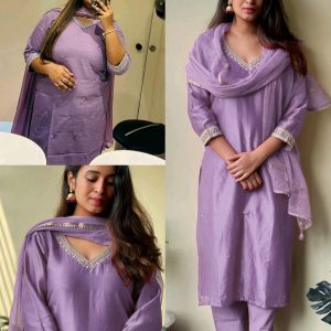 NEW COTTON SILK KURTI SET