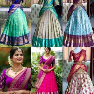 TRADATIONAL HALF SAREE LEHENGA CHOLI