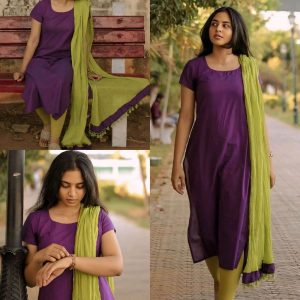 Summer season Special celebrity style for perfect Daily Routine Office work to Feel light weight (Kurti+dupatta)