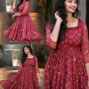 Stylish Floral Outfit Summer Dress