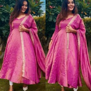 Designer Silk Gown A Beautiful Blend Of elegance and Charm For This Wedding and festival