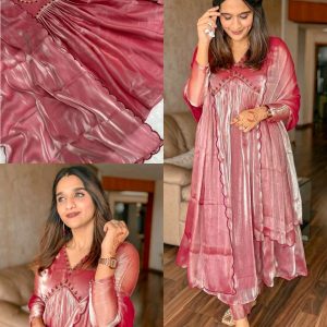 Premium FANCY EMBROIDERY WORK GOWN - BOTTOM WITH DUPATTA 👍