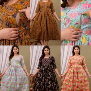 Women's Pure Cotton Printed Feeding / Maternity Wear