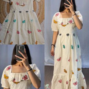 Exclusive Arrival Half white KORA COTTON Gown