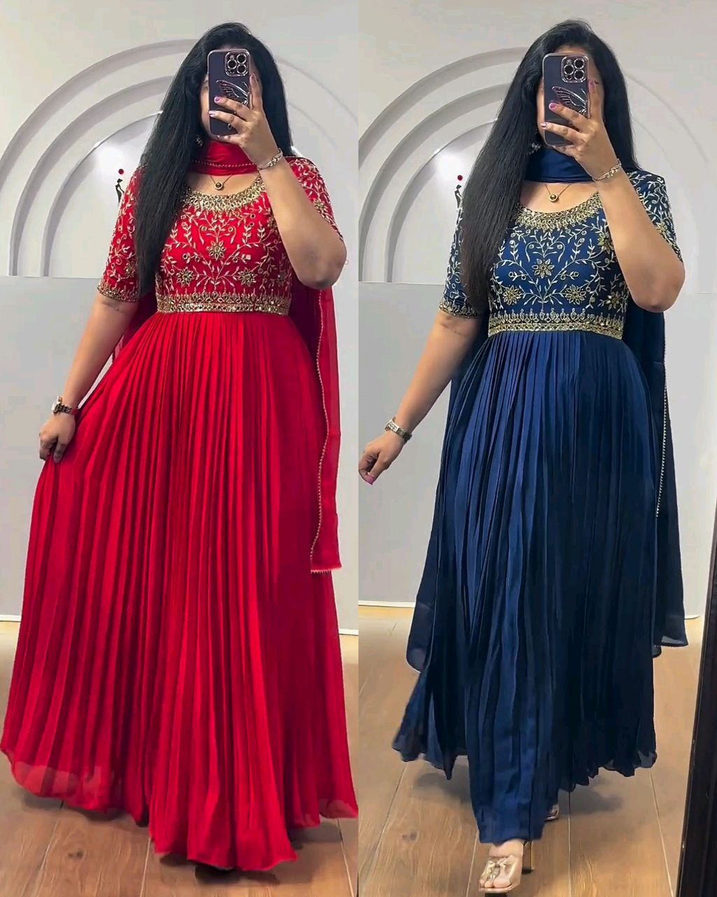 Grand Look Gown With Dupatta - Image 2