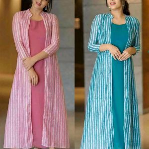 New Fashion Slit Long Jacket Kurta With Inner