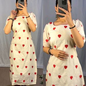 Daily Wear Beautiful ❤️ Embroidery Kurti