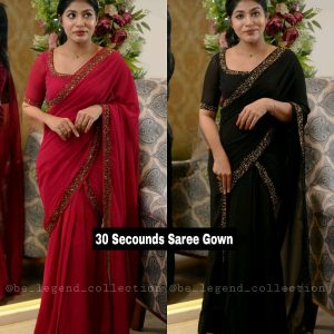 30 Secounds Gown Saree