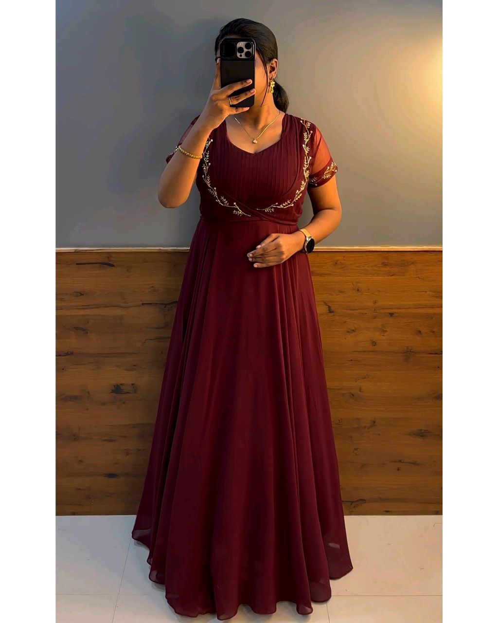 Wear in 2ways ❤️ Gown + Removable coat - Image 4