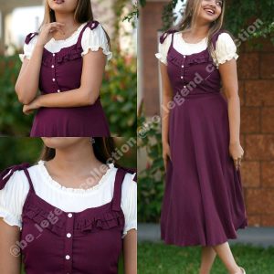 STYLISH dungaree & dress whith white top fore women