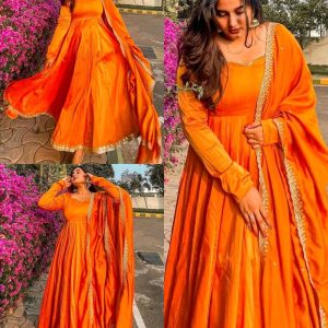 Trendy Gown with Dupatta