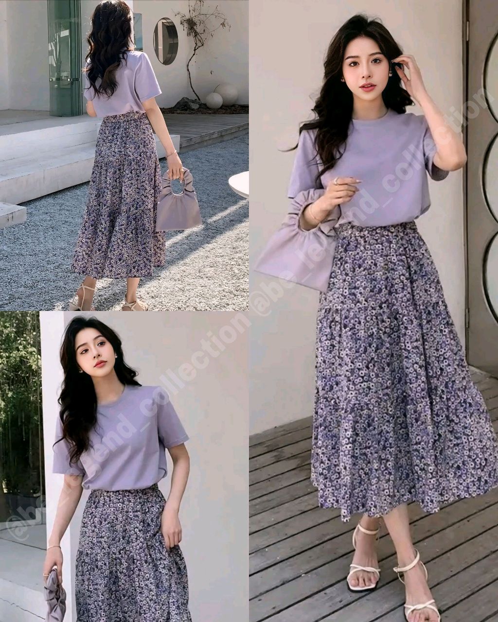 Trendy Top & Skirt Combo