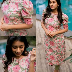 Stylish Trendy Floral Printed Beautiful Ethinic Kurti
