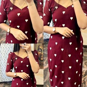 MAROON WITH EMBRODARI WORK