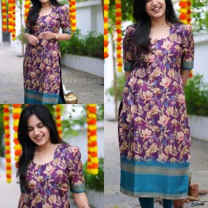 FASHIONABLE COTTON KURTI WITH DIGITAL PRINT FOR WOMAN