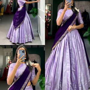 Grand Wearing Fully Stitched Lehenga💜