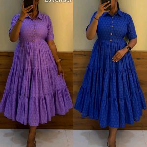 Hakoba 3 layer Midi Gown