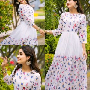 Pretty White Women Gowns