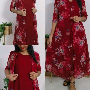 Feeding Georgette Attached Coat Type