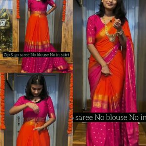New Trending Zip & Go saree