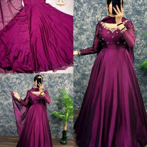 Stylish Trendy Beautiful Gown With Dupatta