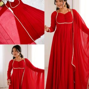Trendy Beautiful Anarkalis Full Set