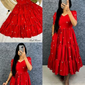 Launching valentine's days special Heart midi gown❤️