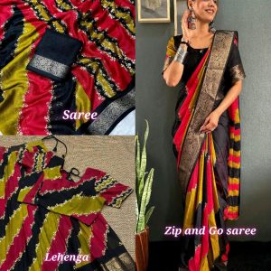 Most Trendy Saree Model / Zip And Go / Lehenga