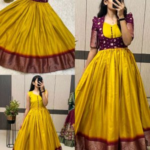 Trendy Special Long Gown with Koti