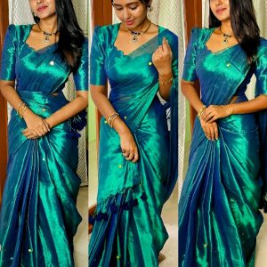 MOST DEMAND VIRAL RAGA TISSUE SAREE