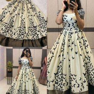Trendy Beautiful Butterfly Gown