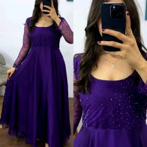 Trendy Beautiful Beaded Party Wear Outfit
